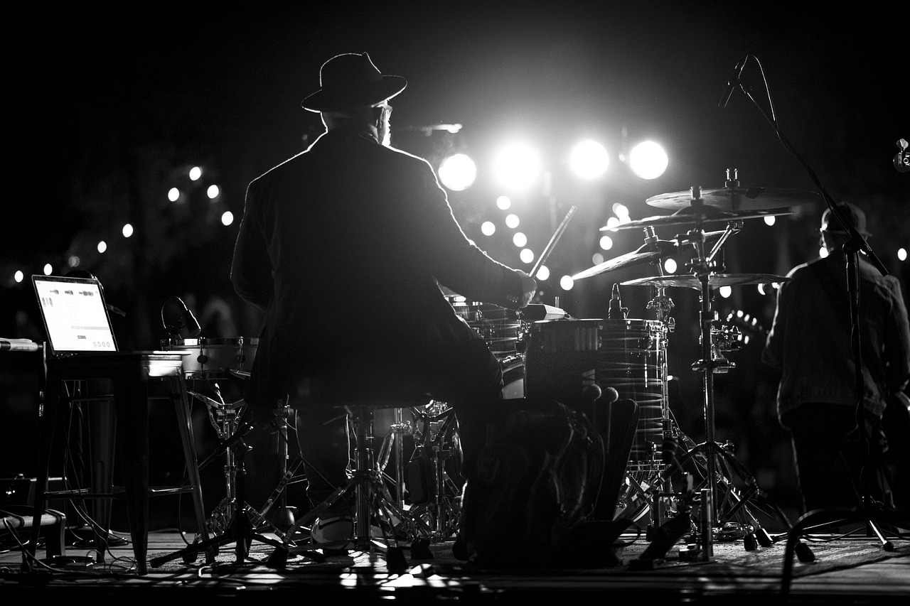 Drummer, drums, concert — Have Fun With Golden Hat Bingo